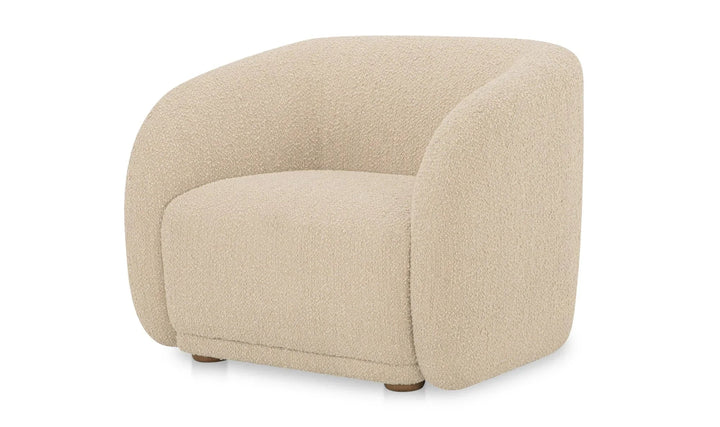 Faye Accent Chair Beige Boucle
