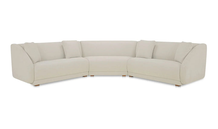 Moe's Home Collection - Fraser 3 Piece Modular Sectional with Wedge Slipper White - FO-1042-05 | American Home Furniture