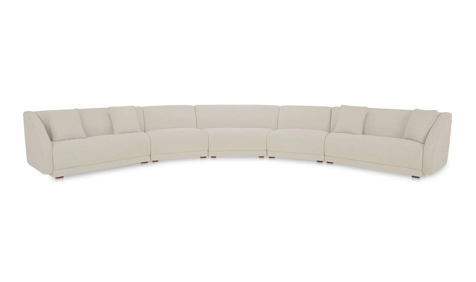 Moe's Home Collection - Fraser 5 Piece Modular Sectional White - FO-1044-05 | American Home Furniture