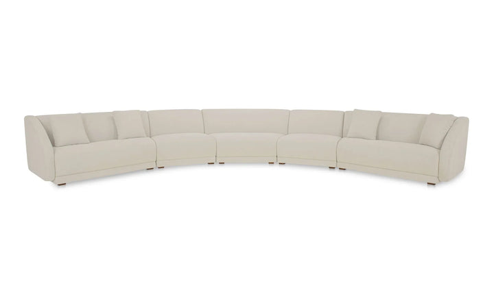 Moe's Home Collection - Fraser 5 Piece Modular Sectional White - FO-1044-05 | American Home Furniture
