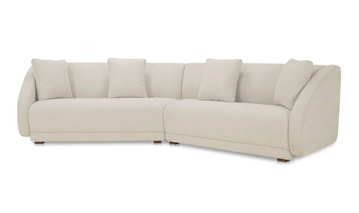 Moe's Home Collection - Fraser 2 Piece Modular Sofa White - FO-1045-05 | American Home Furniture