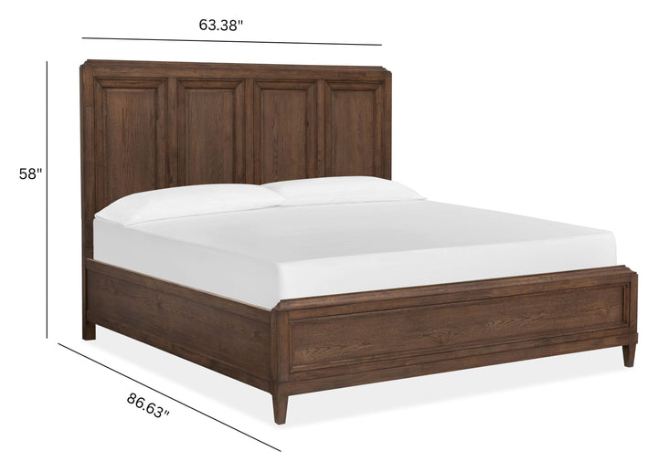 Groveland Park Antique Coffee Queen Panel Storage Bed - B6532-54A