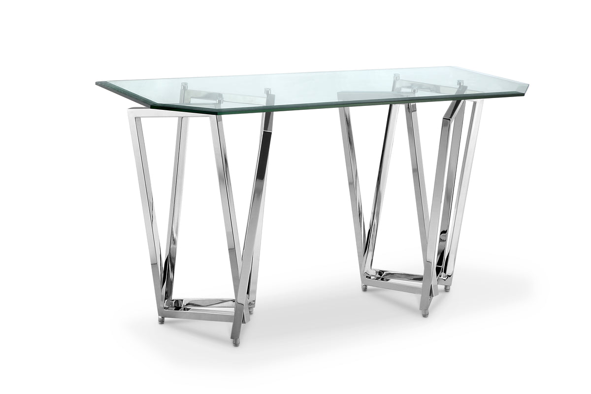 Lenox Square Acadia White Rectangular Sofa Table - T3790-73