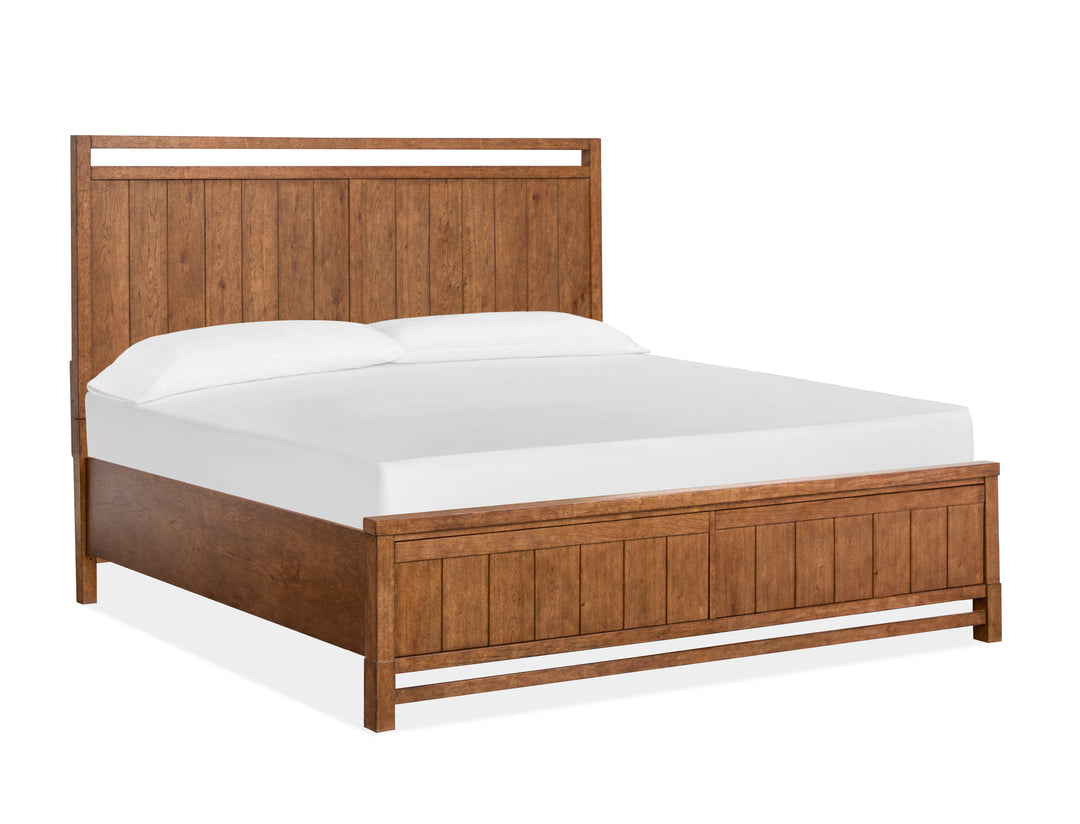Conway Honey Wheat King Panel Bed - B6422-64