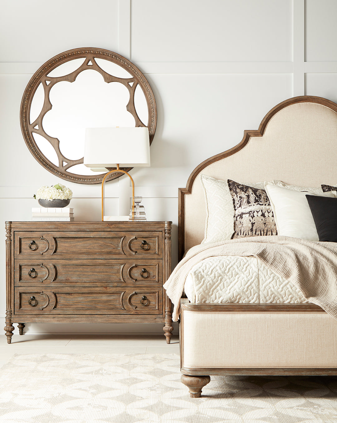 American Home Furniture | A.R.T. Furniture - Architrave Upholstered  Panel Bed