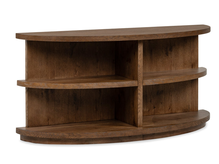 Oswald Brown Demilune Sofa Table - T6576-75