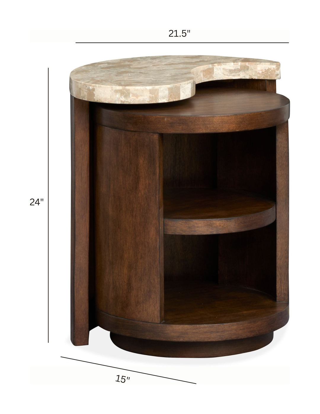 Mcpherson Burnt Umber Nesting End Table - T6351-12