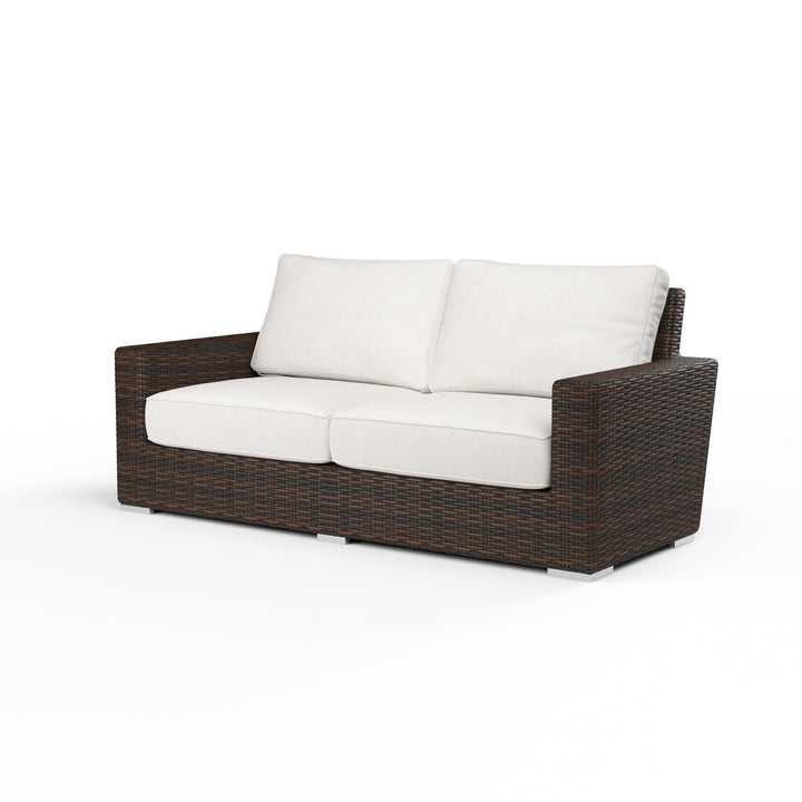 American Home Furniture | Sunset West - Montecito Loveseat in Canvas Flax w/ Self Welt