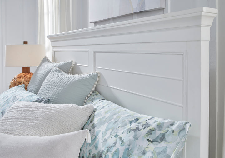 Charleston White Dove California King White Panel Bed - B5611-74WH