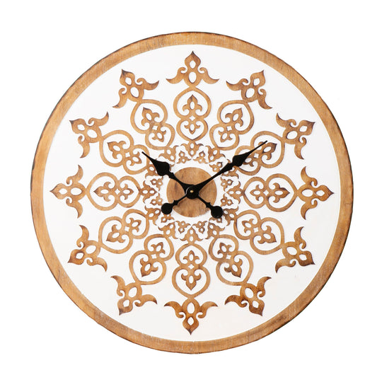 SEI Furniture Moravelle Round Wall Clock CLOCKS