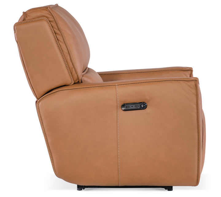 American Home Furniture | Hooker Furniture - Miles Zero Gravity Power Recliner w/ Power Headrest - Brown