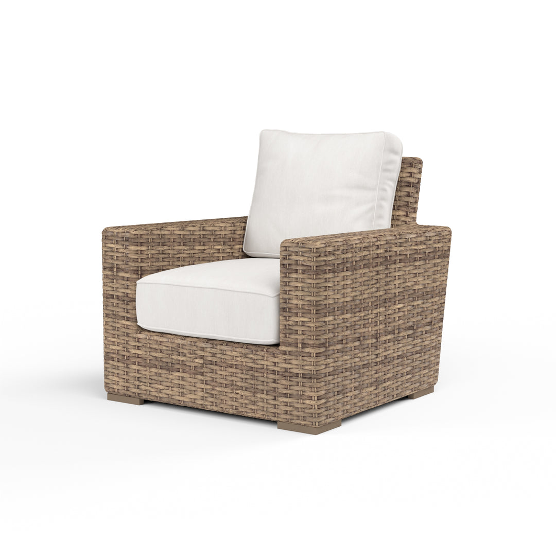 American Home Furniture | Sunset West - Havana Club Chair in Canvas Flax w/ Self Welt