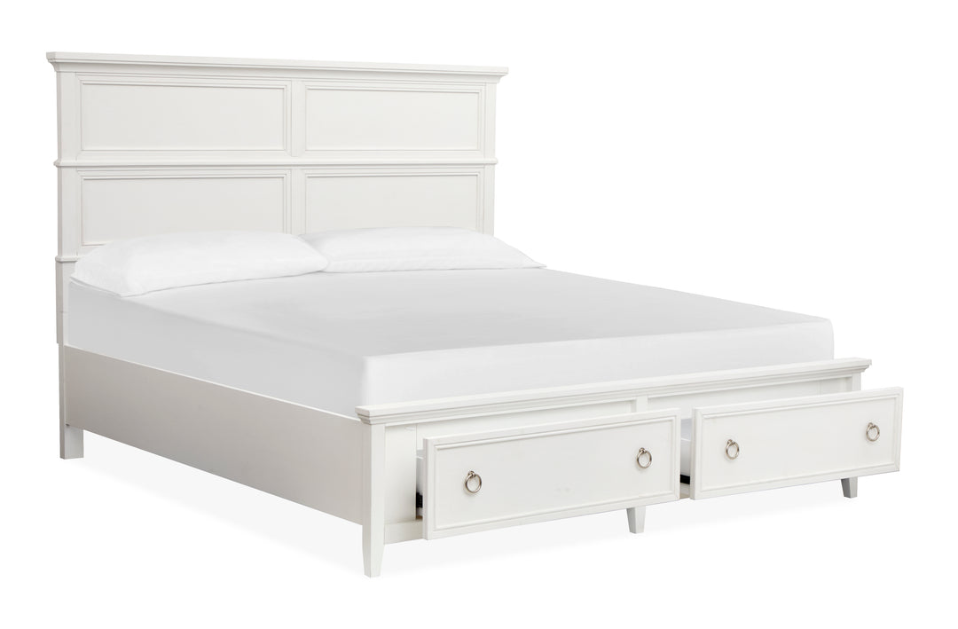 Juniper Hill Whisper White King Panel Storage Bed - B6478-64A