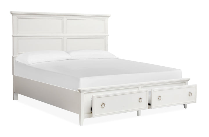 Juniper Hill Whisper White Queen Panel Storage Bed - B6478-54A