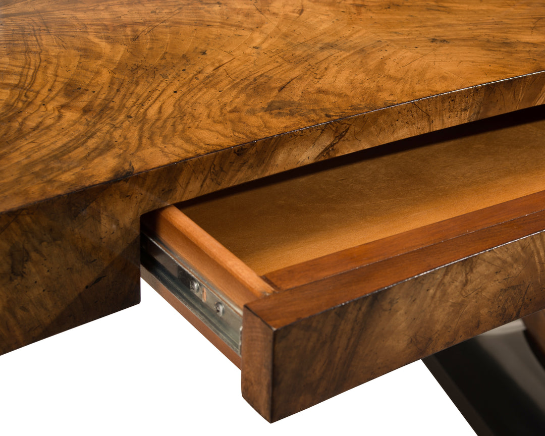 Curved Walnut Desk