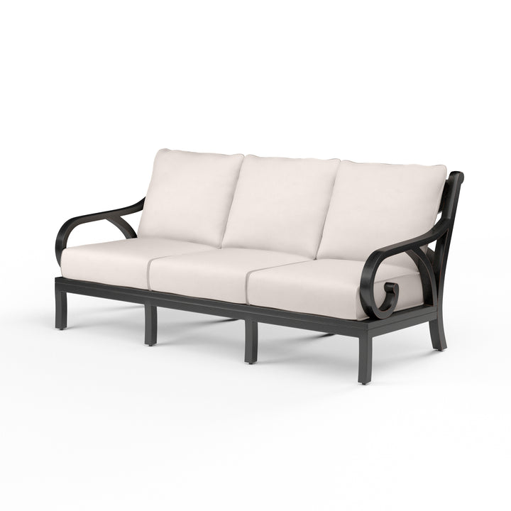 Monterey Sofa in Canvas Natural w/ Self Welt