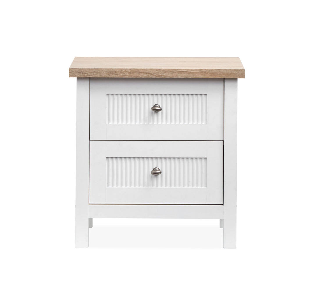 Windmill Harbour White Whisp And Sand Drawer Nightstand - B6313-01