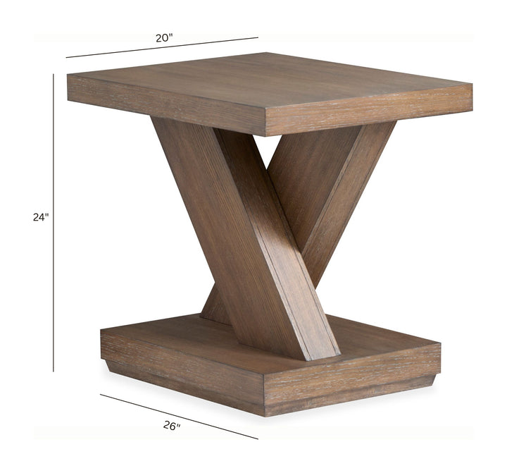 Lansbury Antique Wheat Rectangular End Table - T5940-03