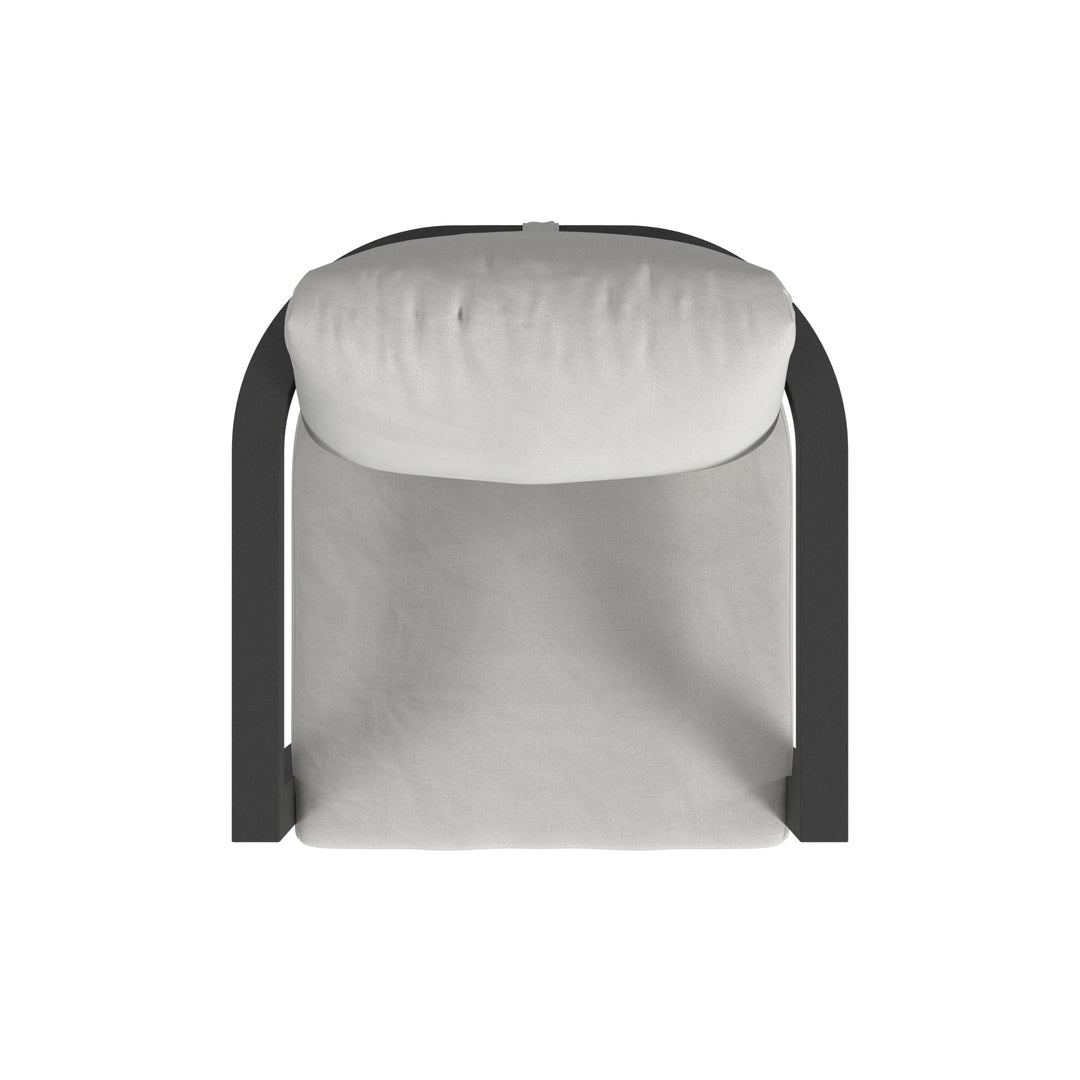 Malibu Barstool in Cast Silver, No Welt