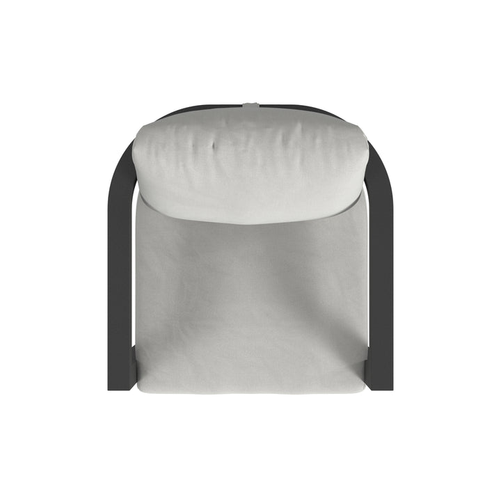 Malibu Barstool in Cast Silver, No Welt