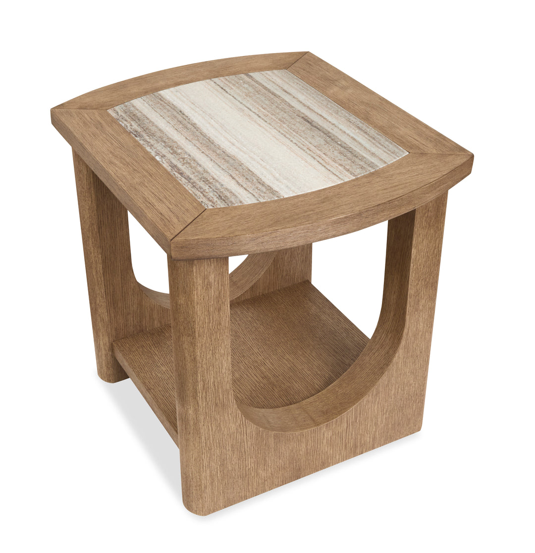 Bradford Riverbed Beige Rectangular End Table - T5950-03