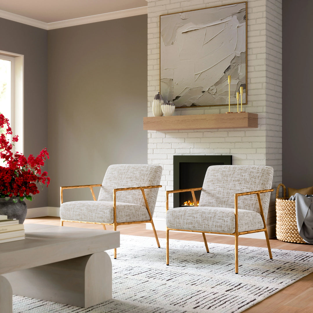 Norrebro Accent Chair Beige Frost - AmericanHomeFurniture