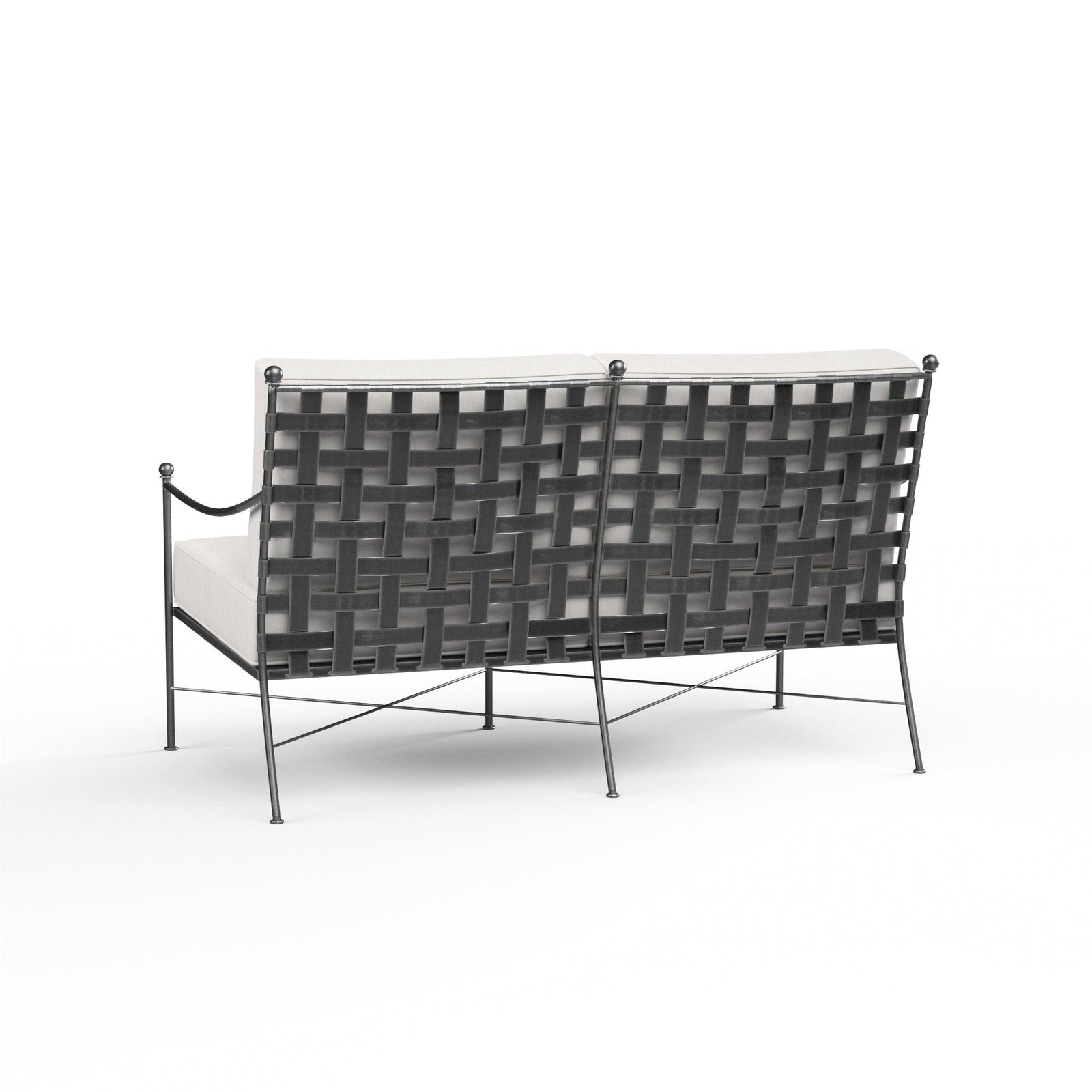 Sunset West Provence Loveseat in Canvas Flax w/ Self Welt OUTDOOR SOFAS + SECTIONALS