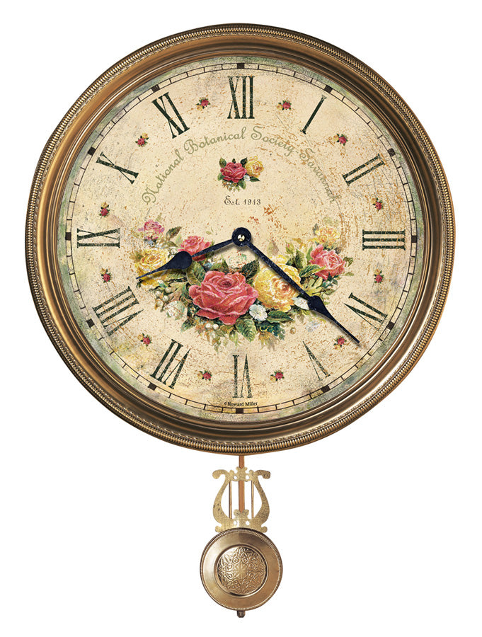 American Home Furniture | Howard Miller - Savannah Botanical VII Wall Clock