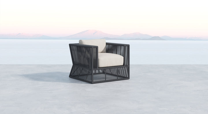 American Home Furniture | Sunset West - Milano Club Chair in Echo Ash w/ Self Welt