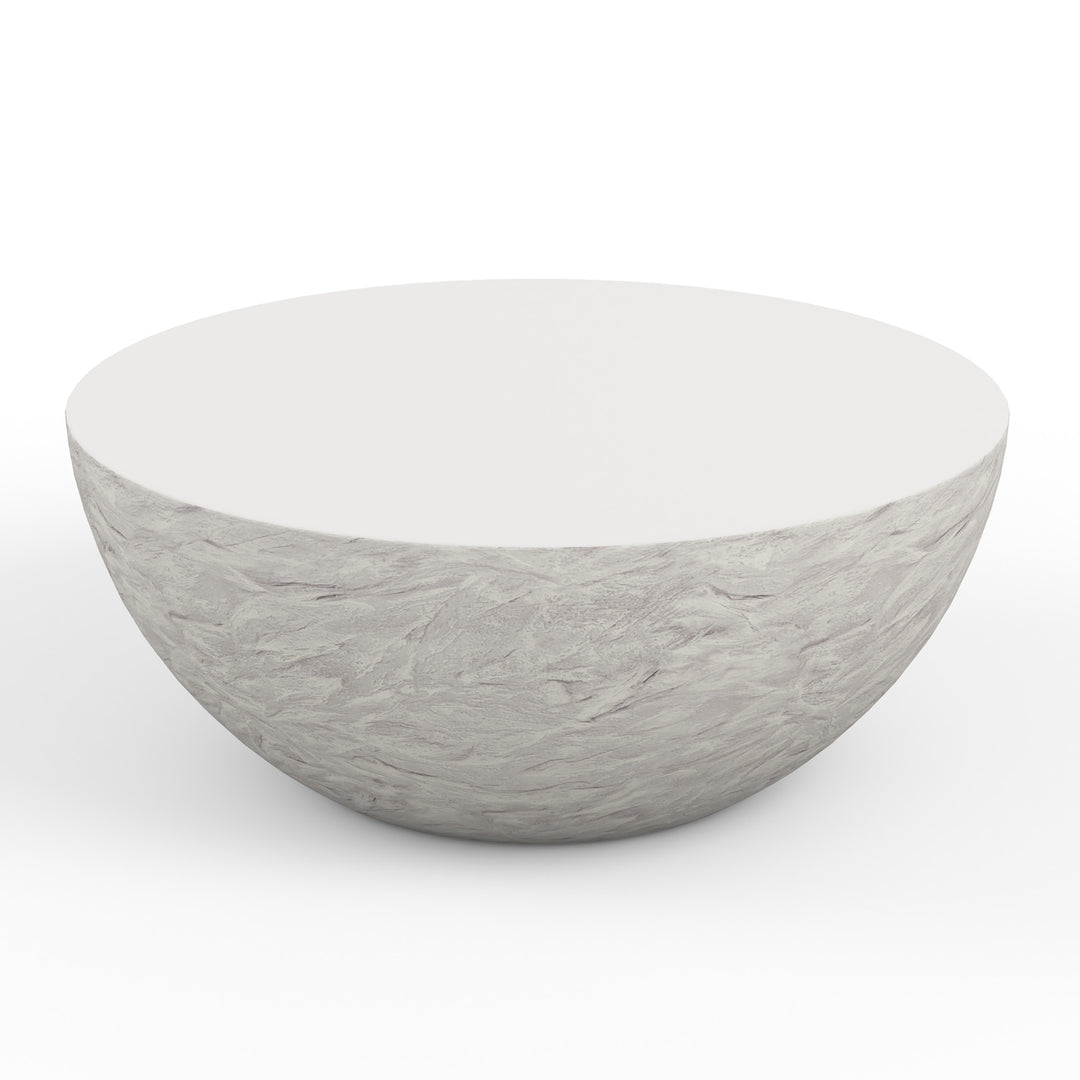 Antique Stone Bowl Coffee Table