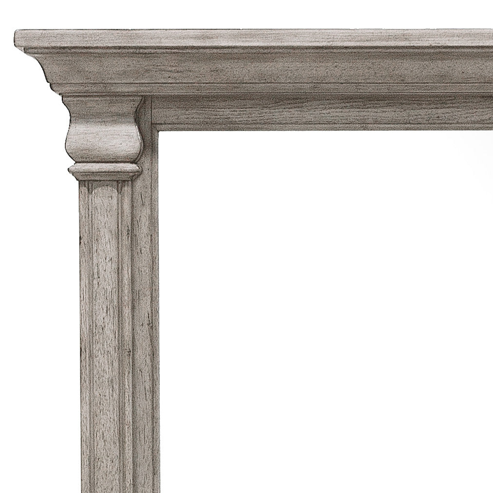 Madison Ridge Heritage Taupe 10 Drawer Dresser With Framed Mirror - P091-BR-K7