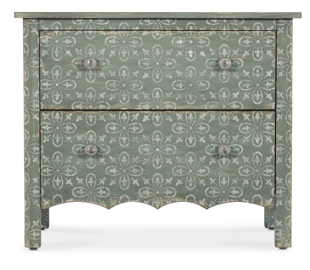 American Home Furniture | Hooker Furniture - Americana Two-Drawer Nightstand - Antique Green