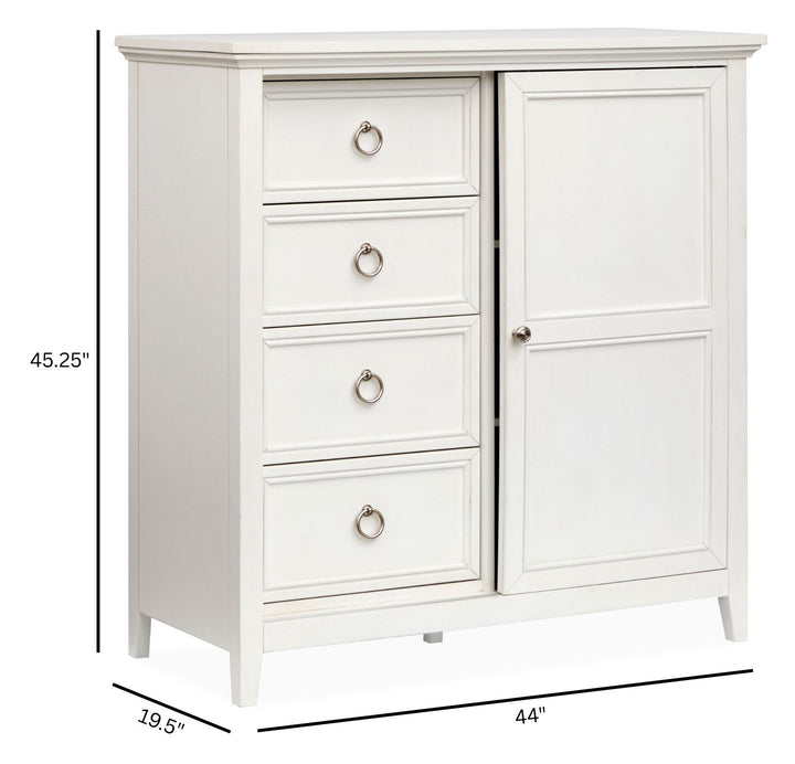 Juniper Hill Whisper White Door Chest - B6478-13
