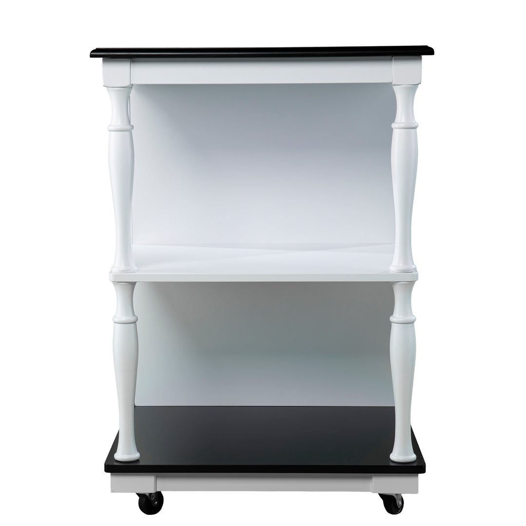 American Home Furniture | SEI Furniture - Muxlow Rolling Kitchen Island w/ Storage