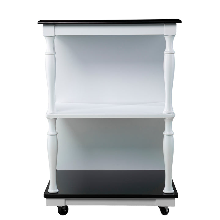 American Home Furniture | SEI Furniture - Muxlow Rolling Kitchen Island w/ Storage