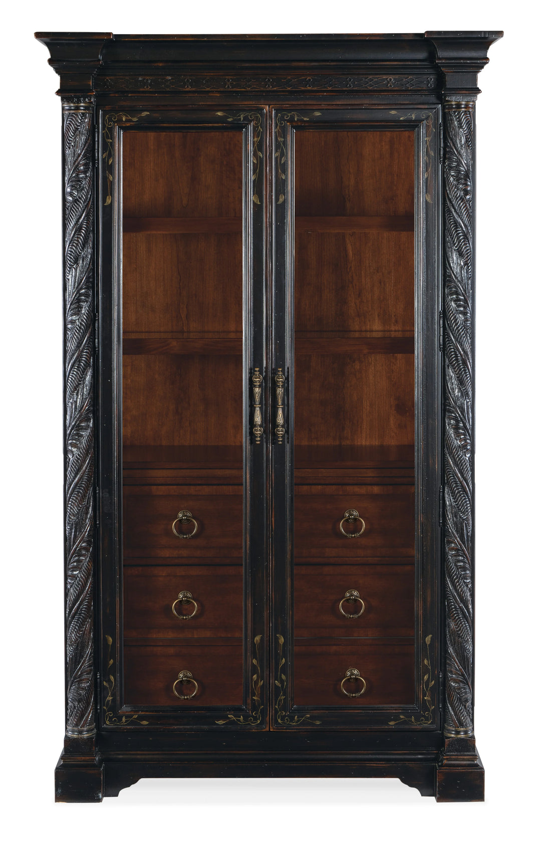 American Home Furniture Hooker Furniture Charleston Display Cabinet