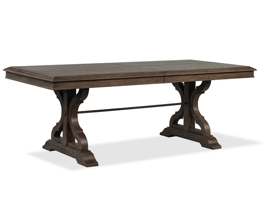 Jubilee Brown Extendable Trestle Dining Table - D6524-21