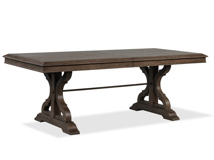 Jubilee Brown Extendable Trestle Dining Table - D6524-21
