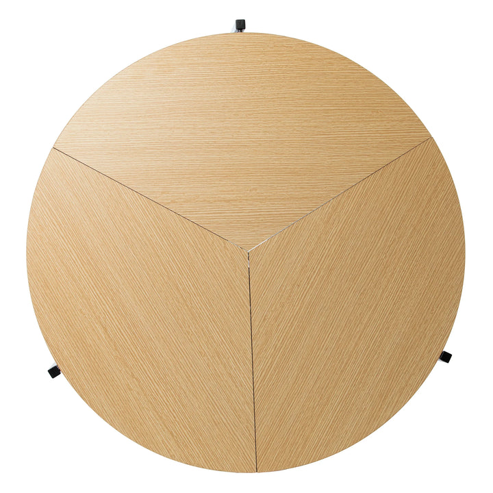 Ladston Round Folding Dining Table - AmericanHomeFurniture