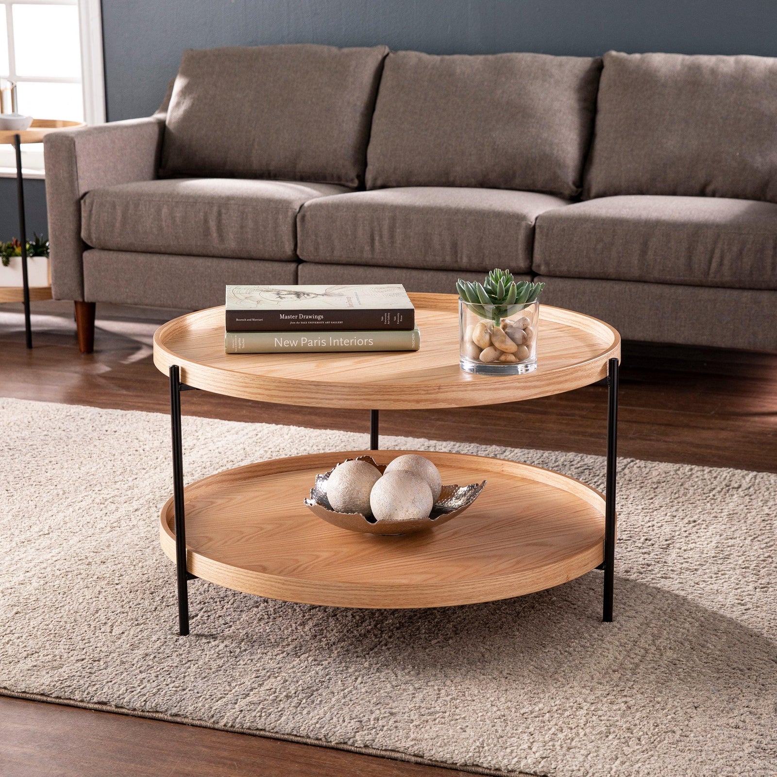 SEI Furniture Verlington Round Cocktail Table - Natural COFFEE TABLES