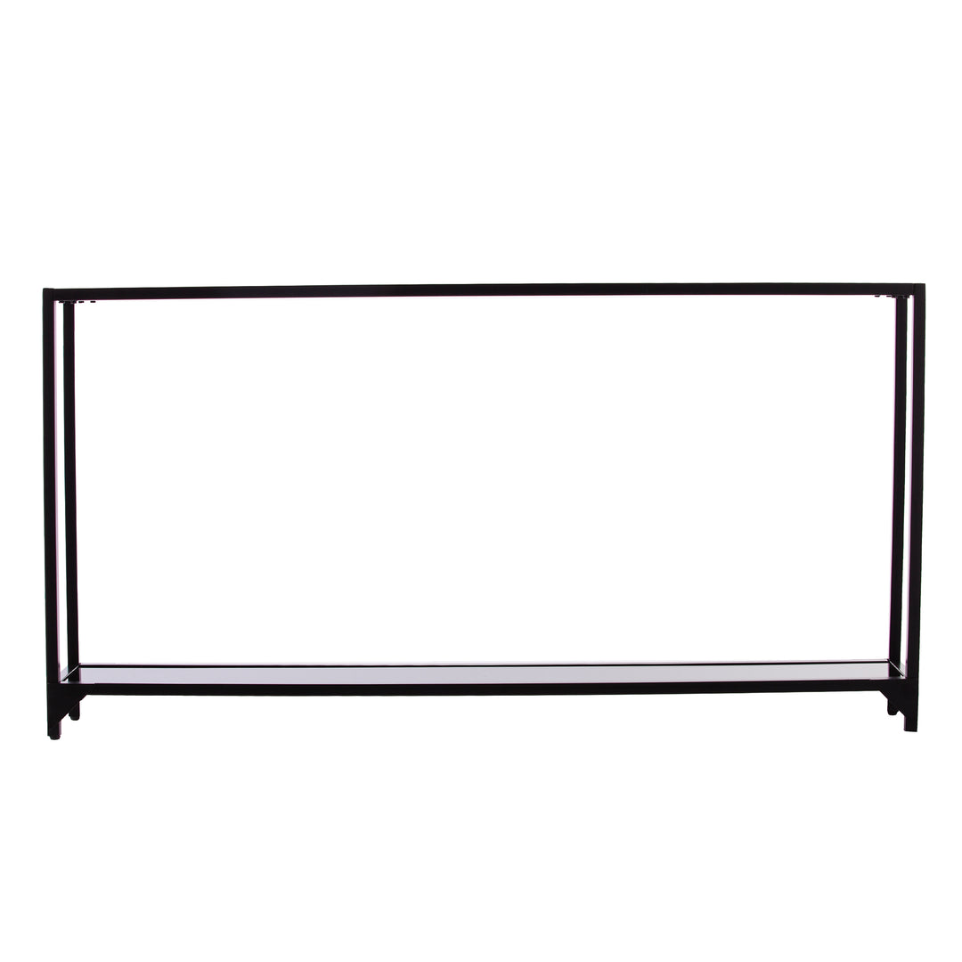 American Home Furniture | SEI Furniture - Bergen Glass Console Table - Black
