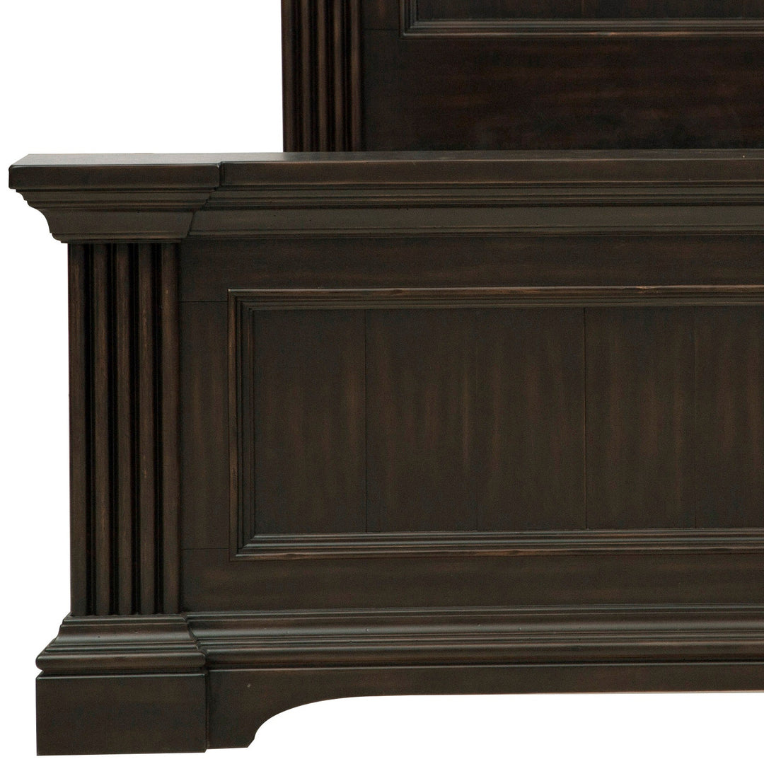 Caldwell Smoked Molasses Queen Panel Bed - P012-BR-K1