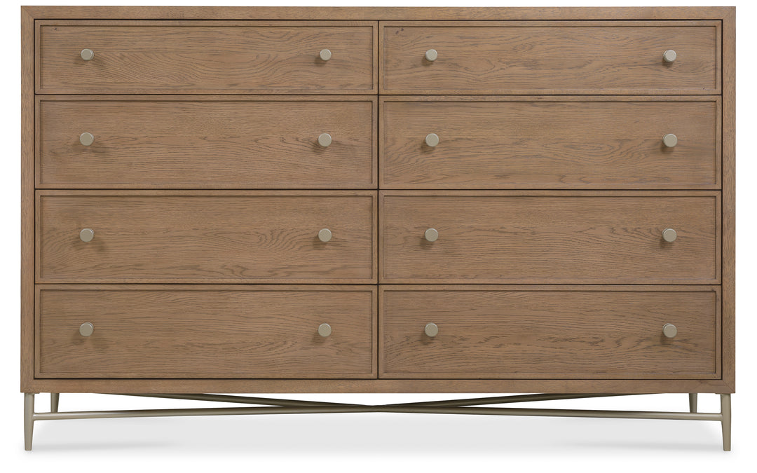 American Home Furniture | Hooker Furniture - Sonnet Eight-Drawer Dresser