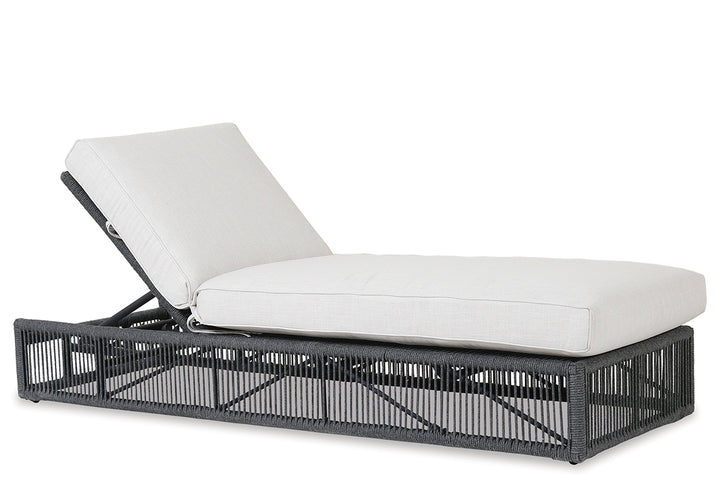 American Home Furniture | Sunset West - Milano Adjustable Chaise in Echo Ash w/ Self Welt