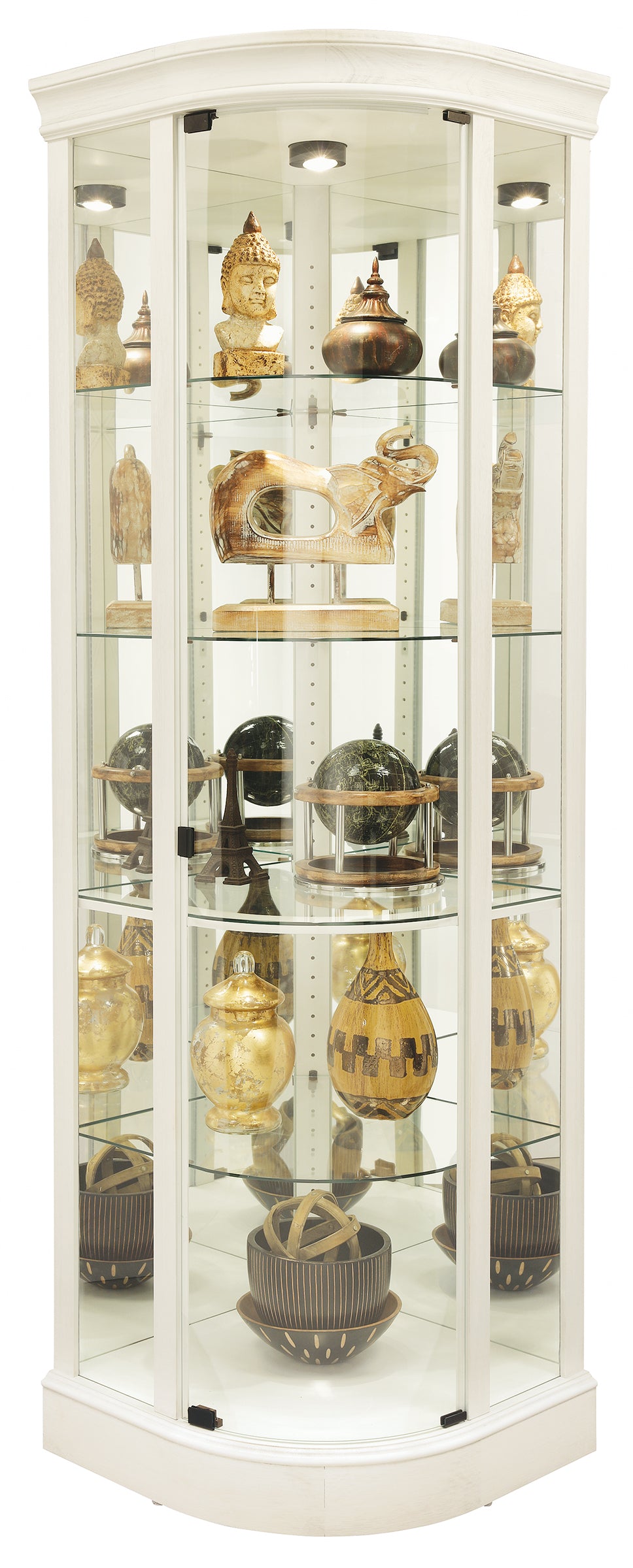 American Home Furniture | Howard Miller - Marlowe IV Corner Curio Cabinet