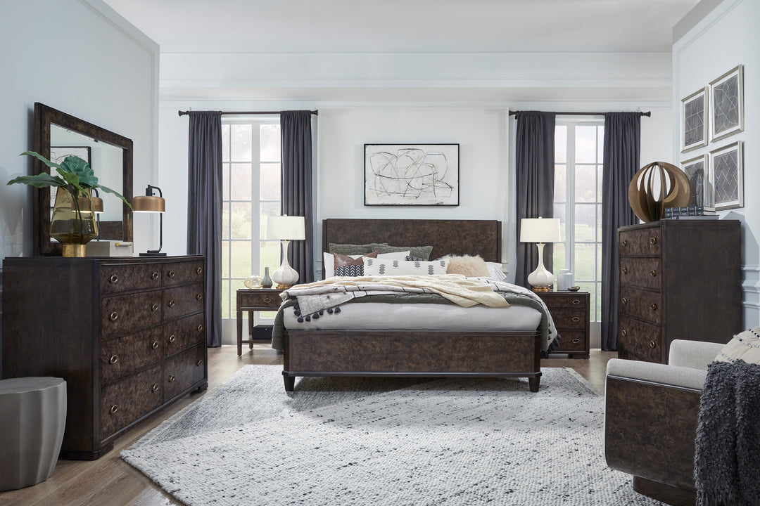 Rowan Espresso Drawer Dresser With Landscape Mirror - B5769-2040