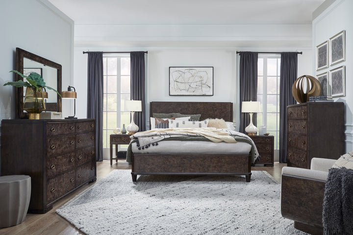 Rowan Espresso Drawer Dresser With Landscape Mirror - B5769-2040