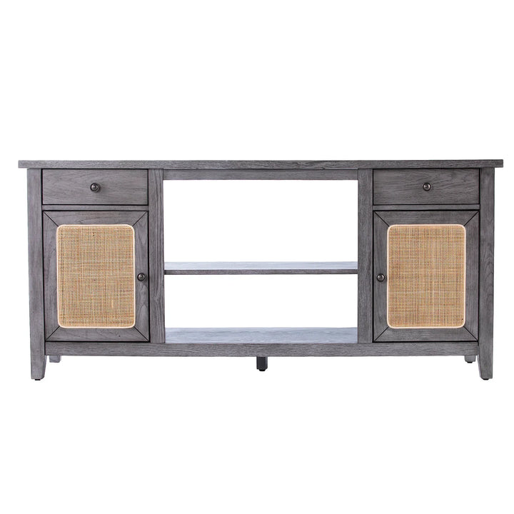 Edderton Media Console w/ Storage - AmericanHomeFurniture