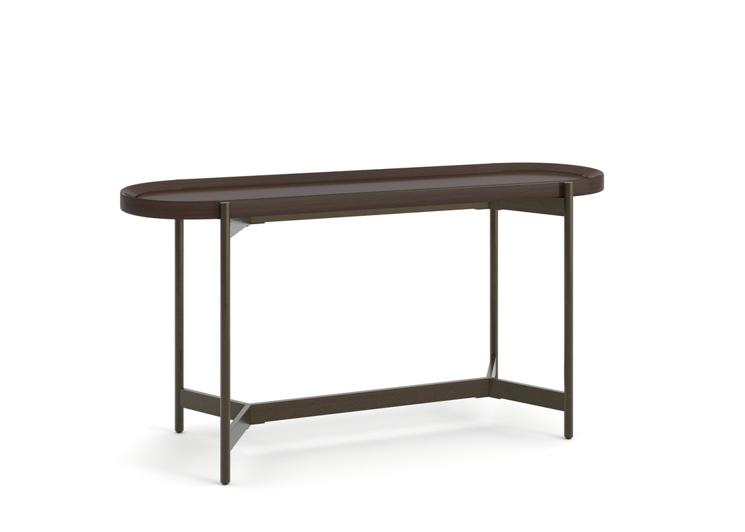 Wren Dark Brown Tray Sofa Table - T6413-99