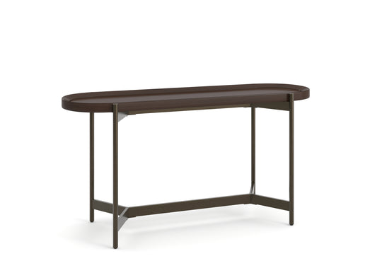 Wren Dark Brown Tray Sofa Table - T6413-99